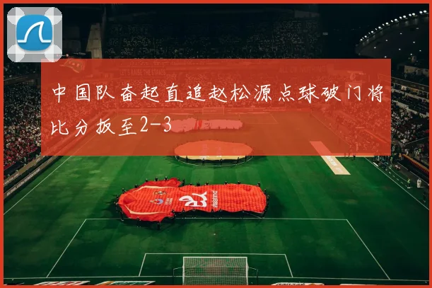中国队奋起直追赵松源点球破门将比分扳至2-3